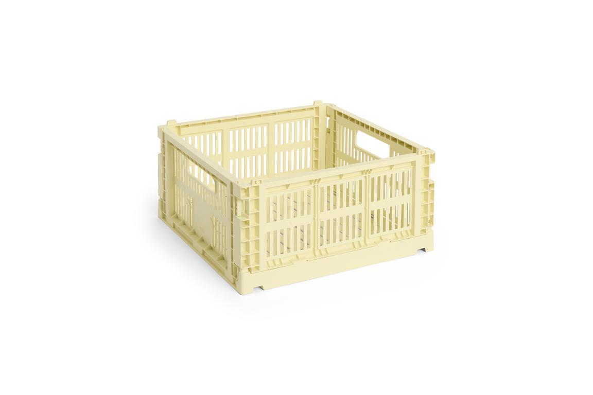 Colour Crate Square kasse, M - Light yellow